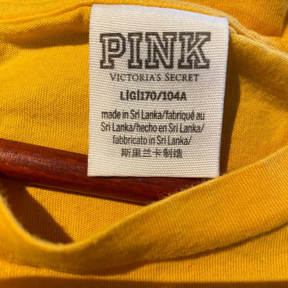Yellow PINK Victoria’s Sectret Tee - Picture 5 of 5